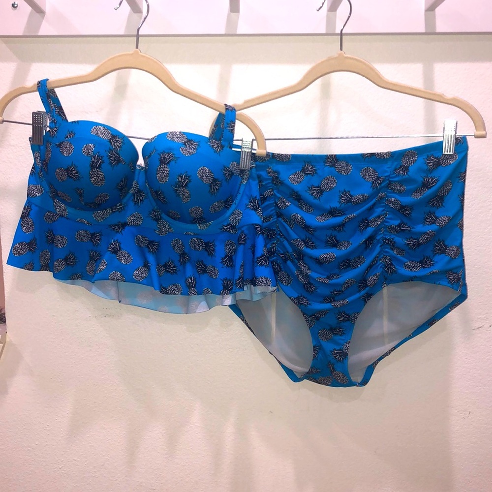 Torrid Pineapple Two piece swim set